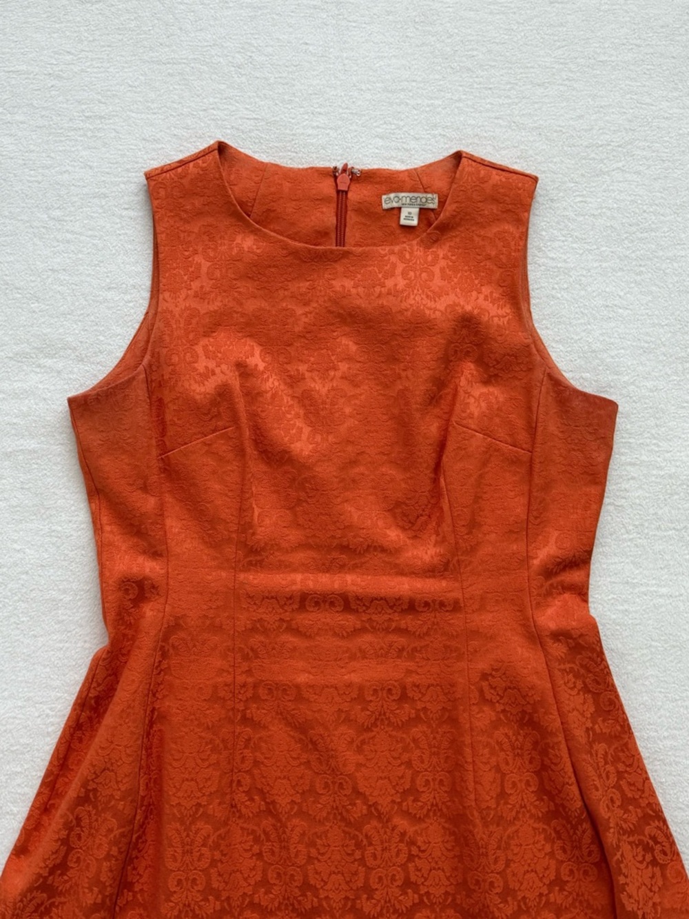 Eva Mendes New York & Company Jacquard Fit & Flare Sleeveless Mini Dress Size 10 - Picture 3 of 8